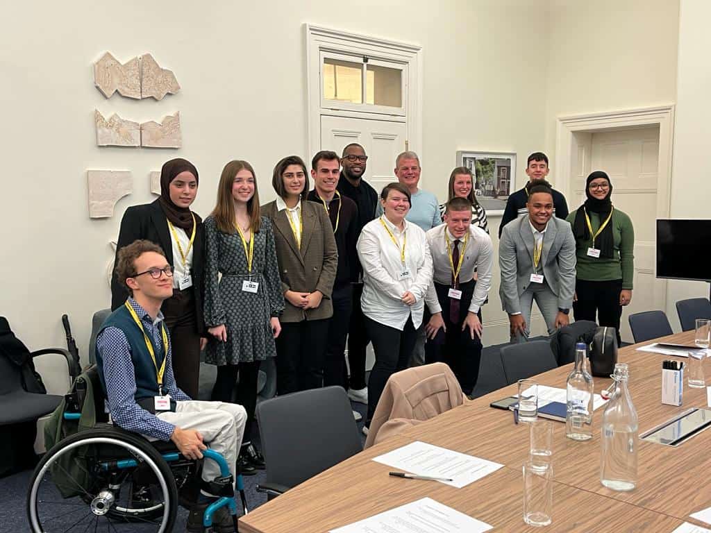 Hazel Grove Sixth Form student, Lydia, attends the DCMS Roundtable at the Houses of Parliament