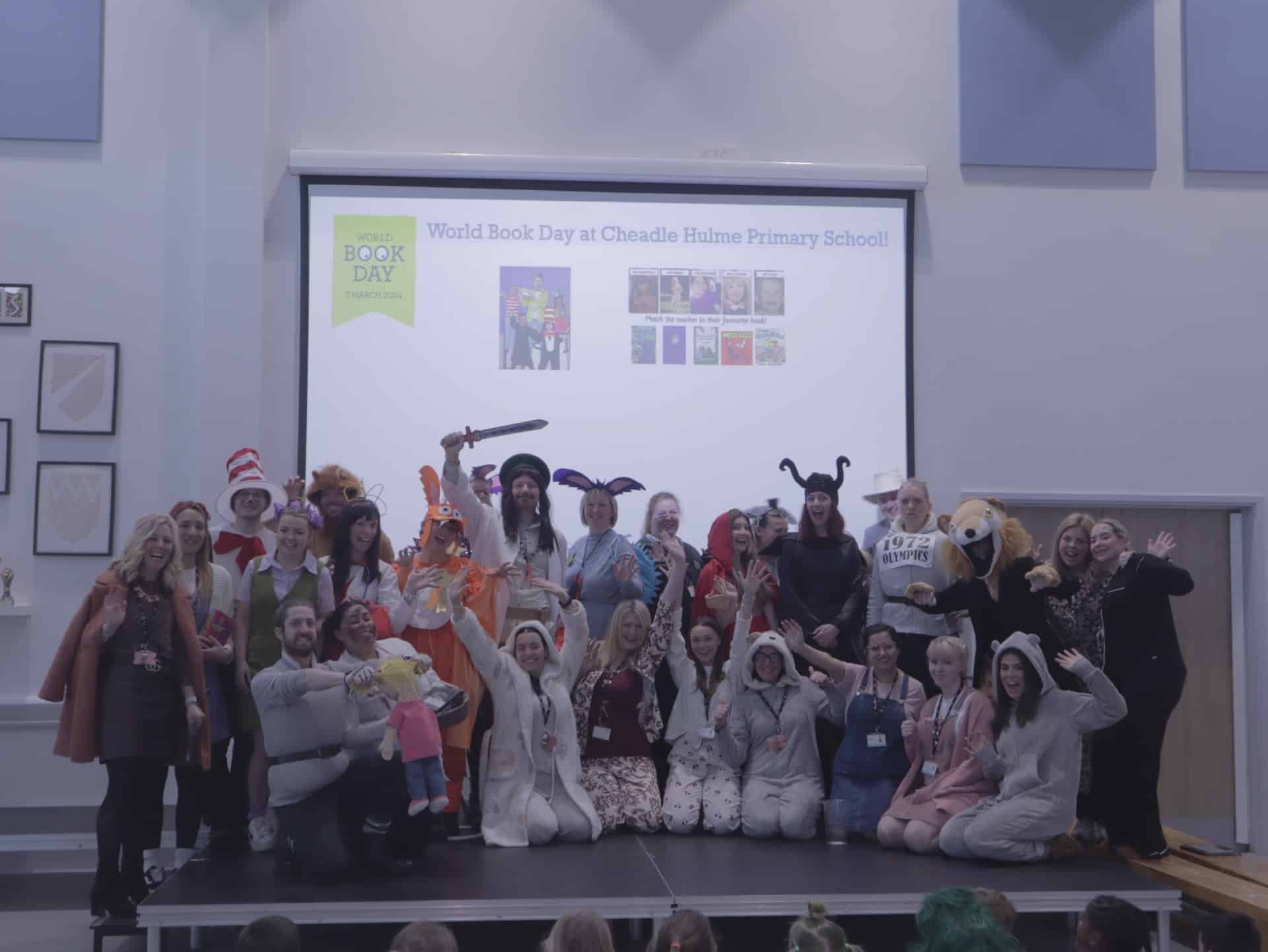 Cheadle Hulme Primary School teachers dressed up for World Book Day.