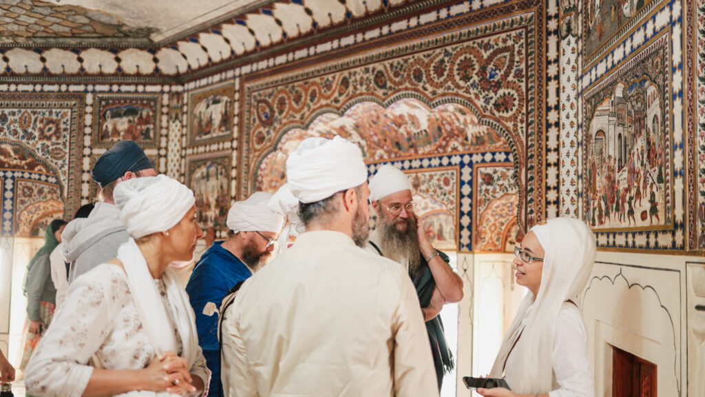A group of participants visited Anandpur Sahib during the L2 Kundalini Yoga training course hosted by Miri Piri Academy in Amritsar, Punjab