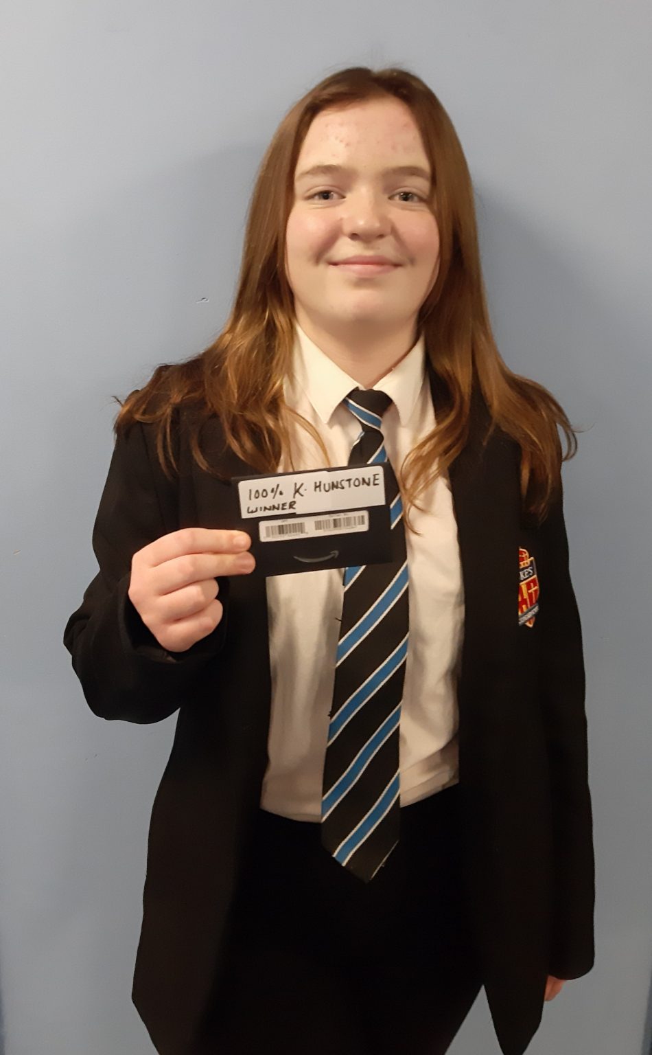 Well done to our 100% attendance winner for the last half-term. | NCEA ...