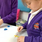Children playing with Playdoh