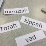 Cutout words from Judaism