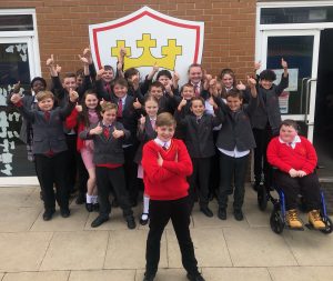 Class 11 from St Patrick’s Thornaby neighbours, Christ the King Catholic Primary, which was the highest-scoring class.