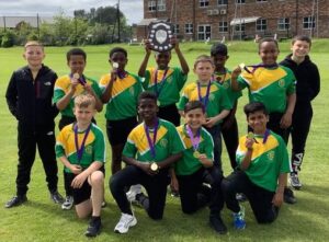 Cricketers from St Alphonsus' Primary School 
