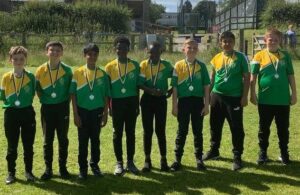 Cricketers from St Alphonsus' Primary School 