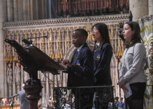 All Saints, York, pupils in York Minster – Photo by David Harrison