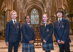 All Saints, York, pupils in York Minster – Photo by David Harrison