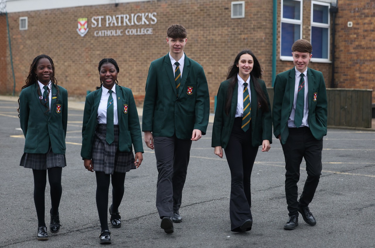St Patrick’s pupils – photos by Chris Booth.