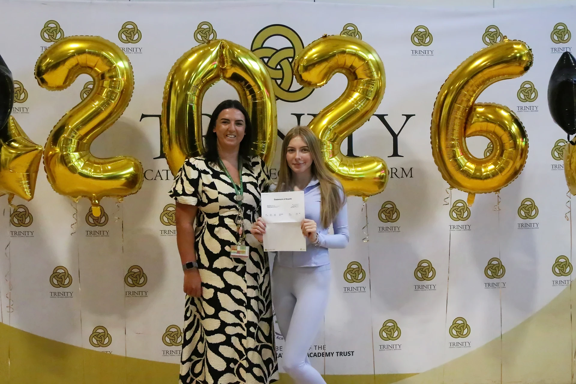 Julia Pela with assistant head of sixth form Pippa Morris