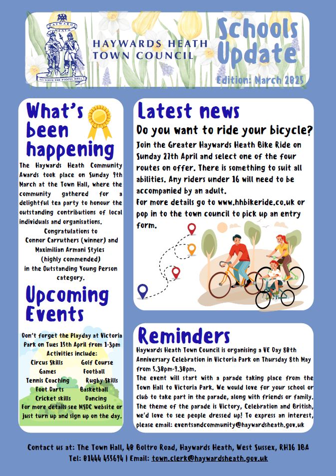 Haywards Heath Town Council – Newsletter for Schools | Oathall ...