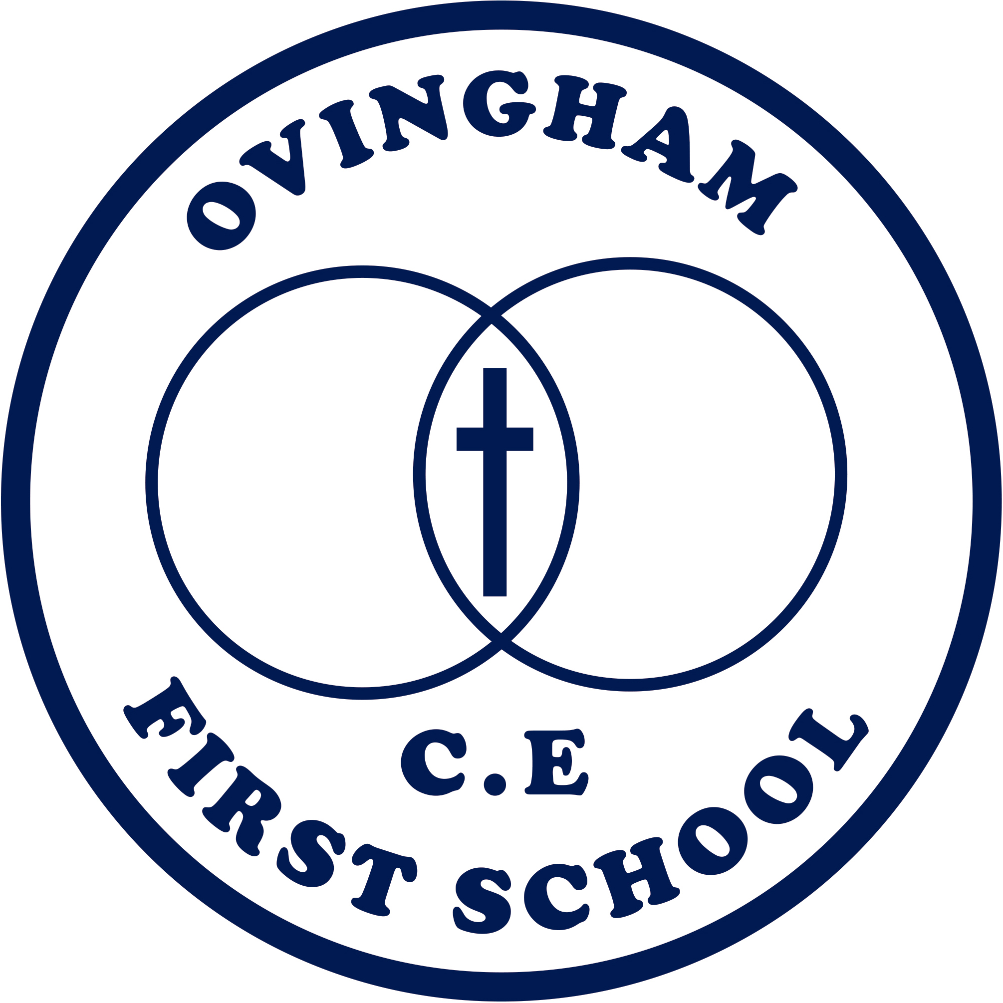 Ovingham C of E First School Logo