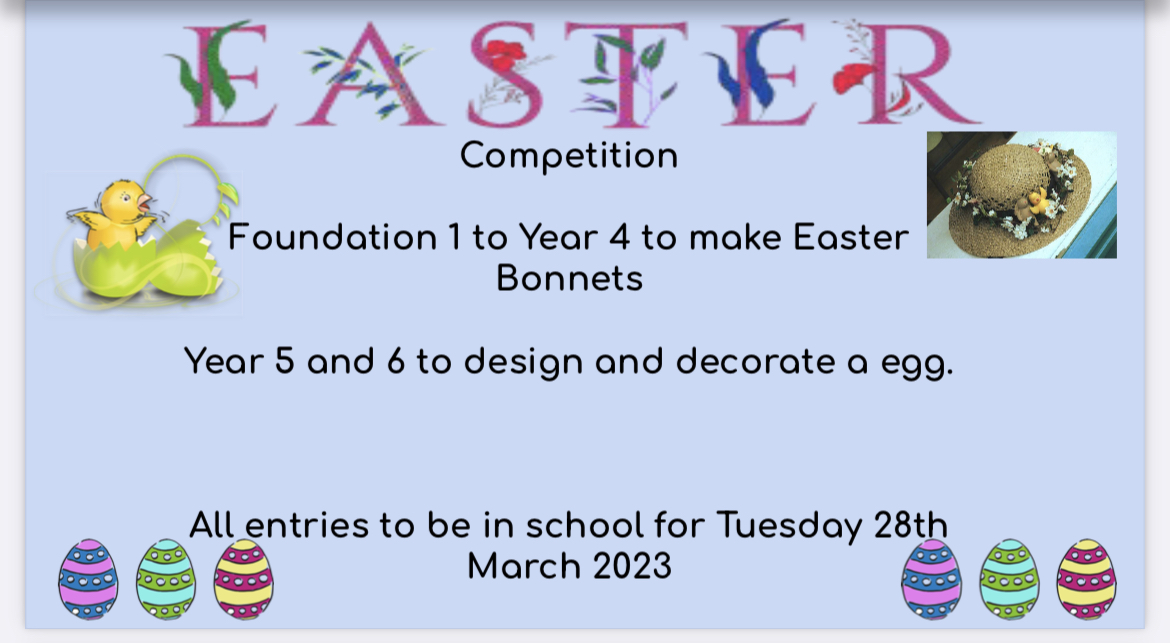 Our Easter competitions! Plover School