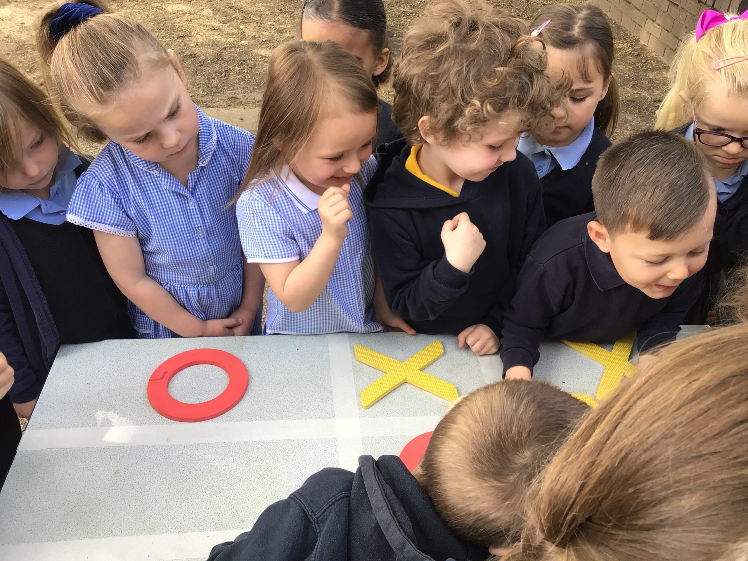 Learning maths games outside Plover School