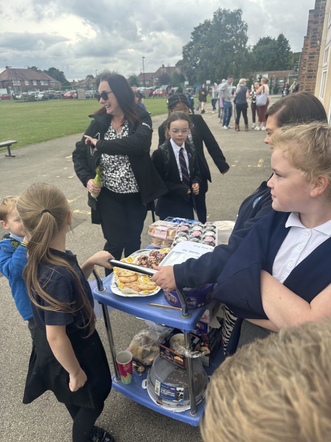 The bake sale will run again tomorrow during break time. Plover School