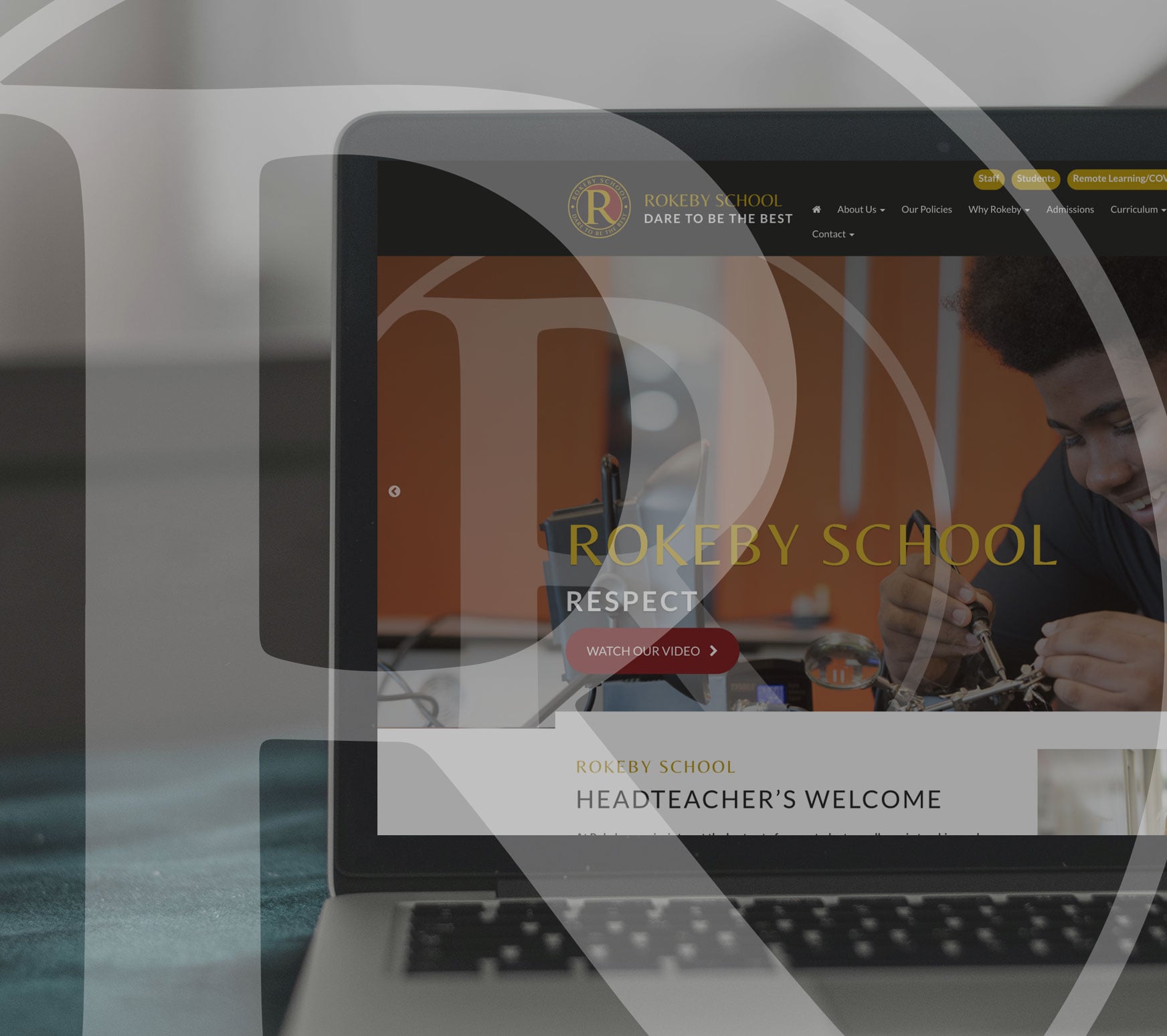 Rokeby School website designed by Realsmart
