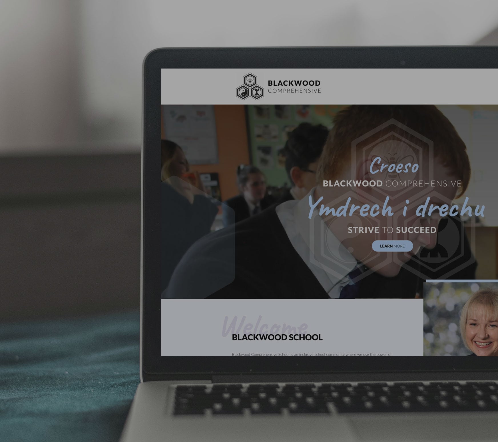 Blackwood Comprehensive School website designed by Realsmart