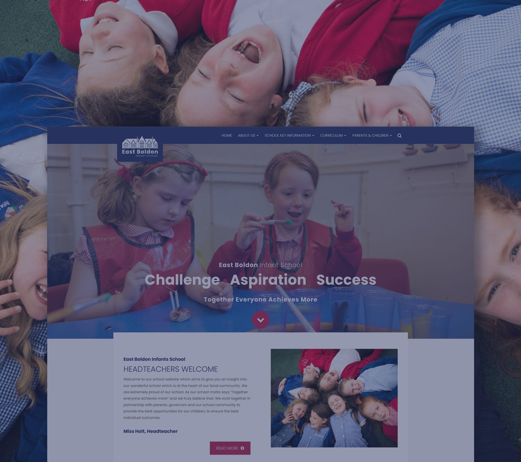 East Boldon Infants School website designed by Realsmart