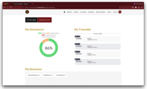 Student Dashboard, school websites, integrated hub with MIS dashboard