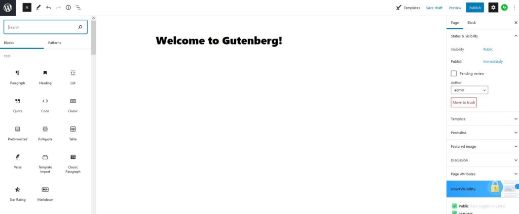 image of the new editor