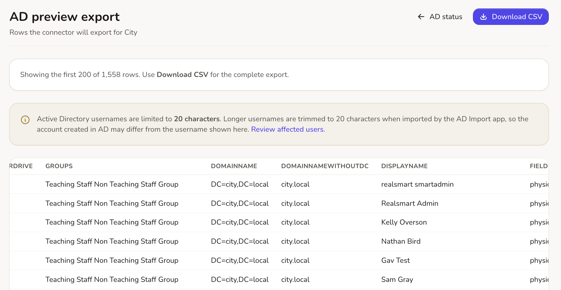 Active Directory password sync queue with an encrypted per-user update history