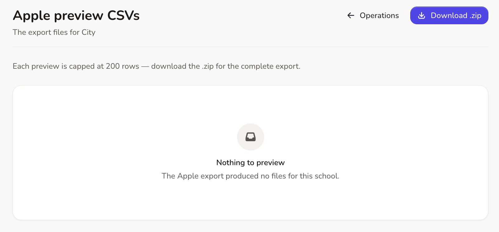 Apple School Manager SIS SFTP Assistant Interface