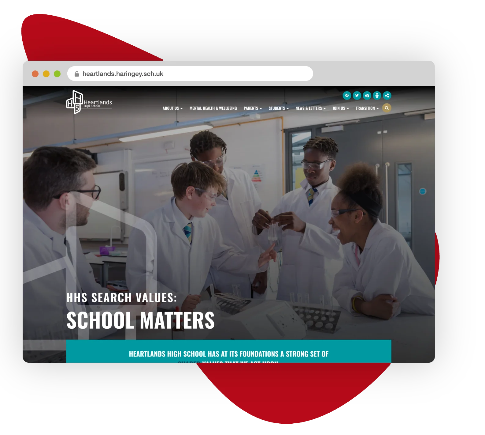 Statutory information structure on a compliant secondary school website