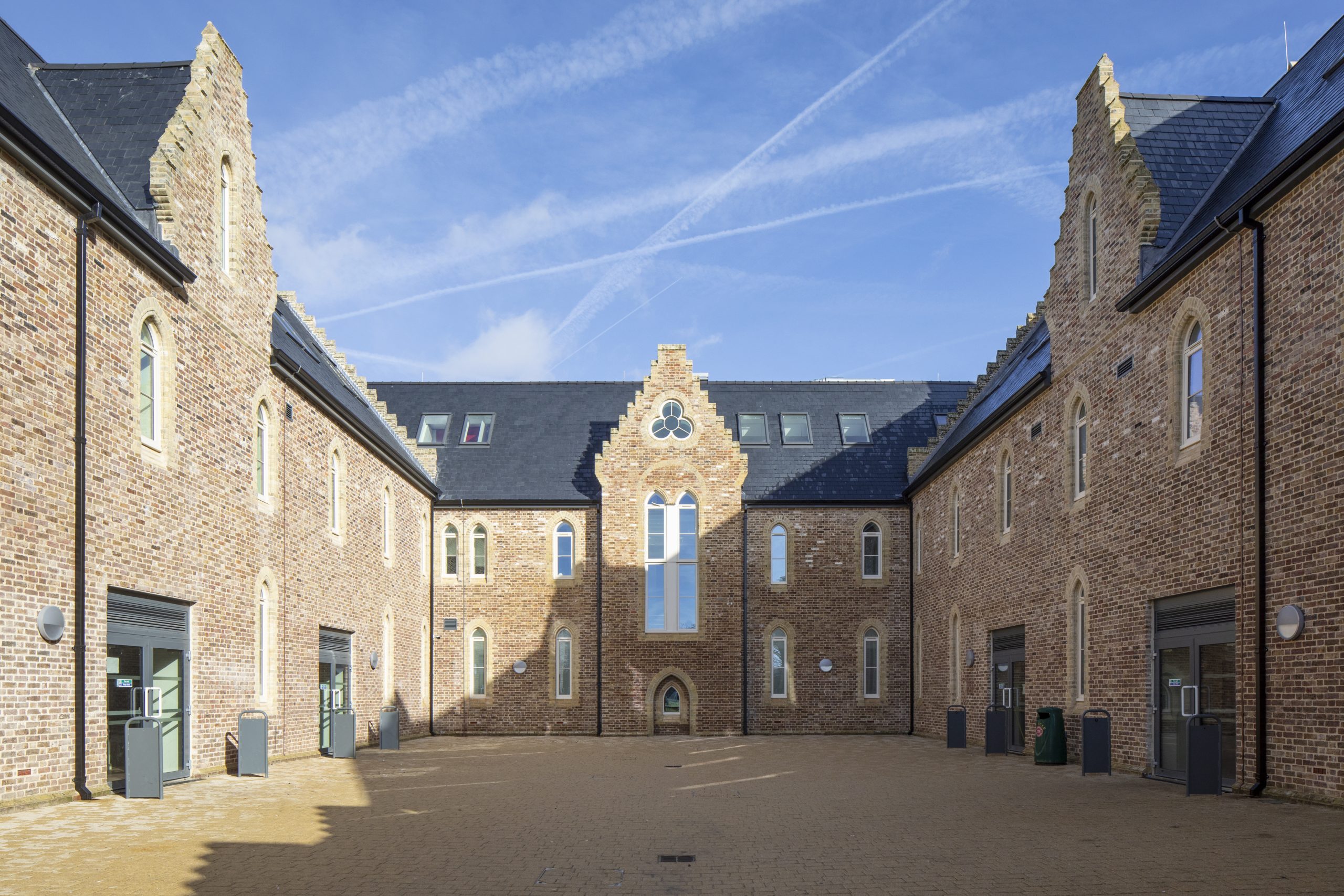 The courtyard of Chichester Free School