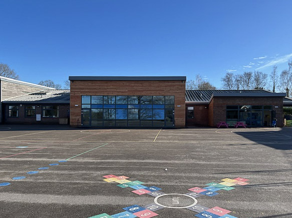 Northlands Wood Primary Academy hall and playground
