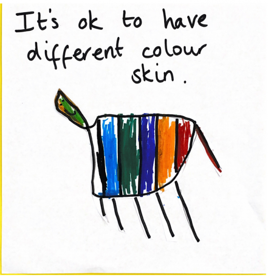 It's ok to have different coloured skin