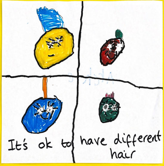 It's ok to have different hair