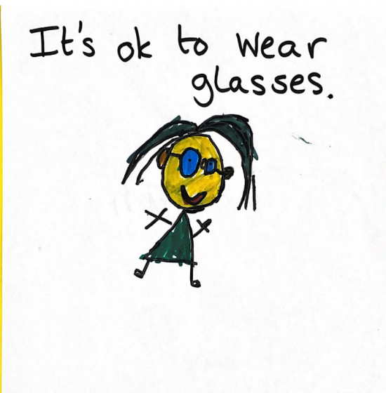 It's ok to wear glasses