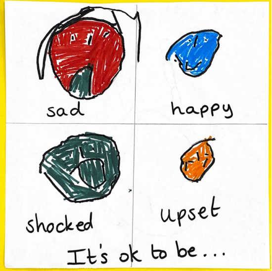 It's ok to be upset, shocked, sad, or happy