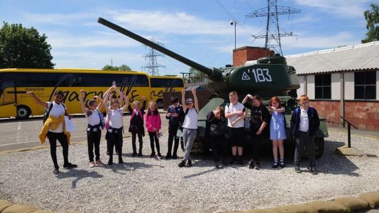 Year 5 Children at Eden Camp