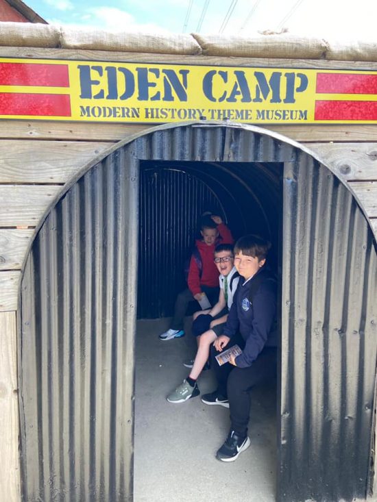 Year 5 Children at Eden Camp