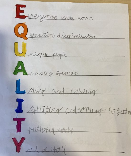 A Year 4 child's poem for Diversity Week