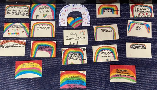 A selection of Year 4's pride promises