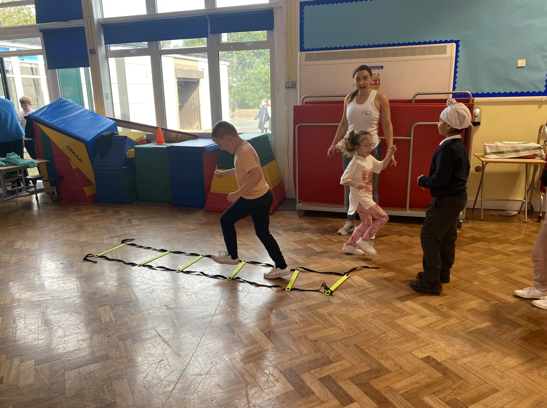 Year 3 children enjoying their PT session