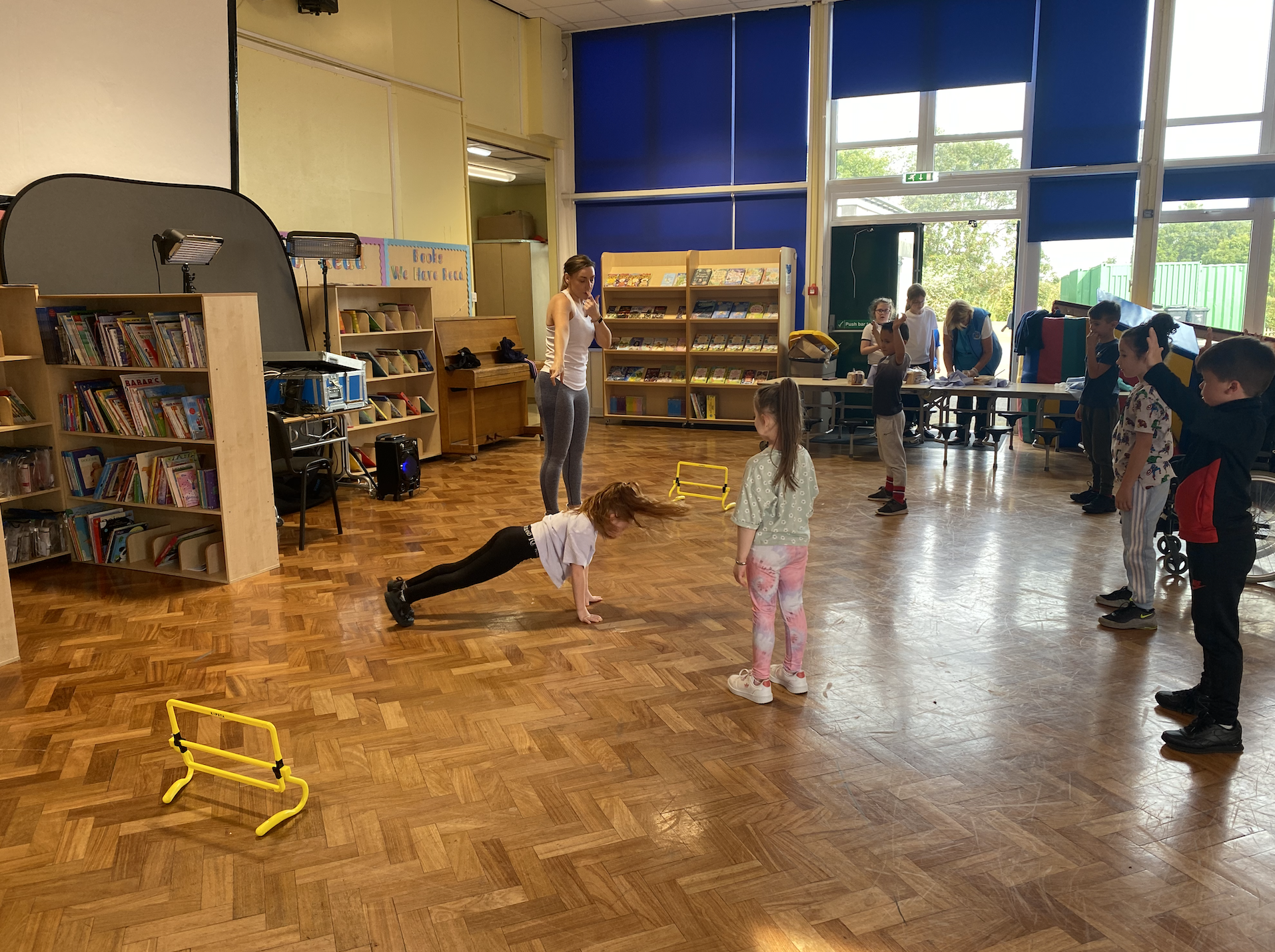 Year 3 children enjoying their PT session