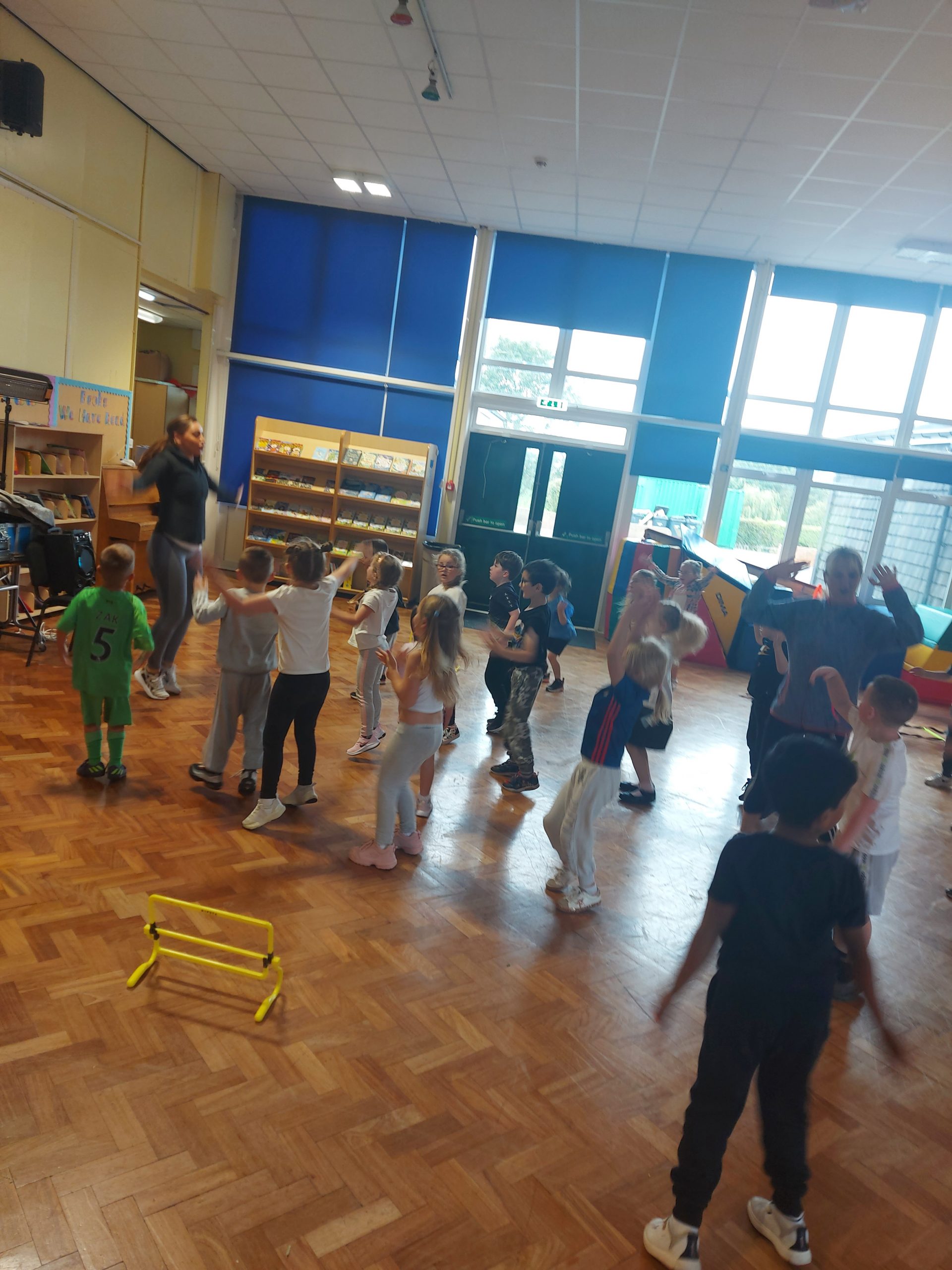 Year 1 enjoying their PT session