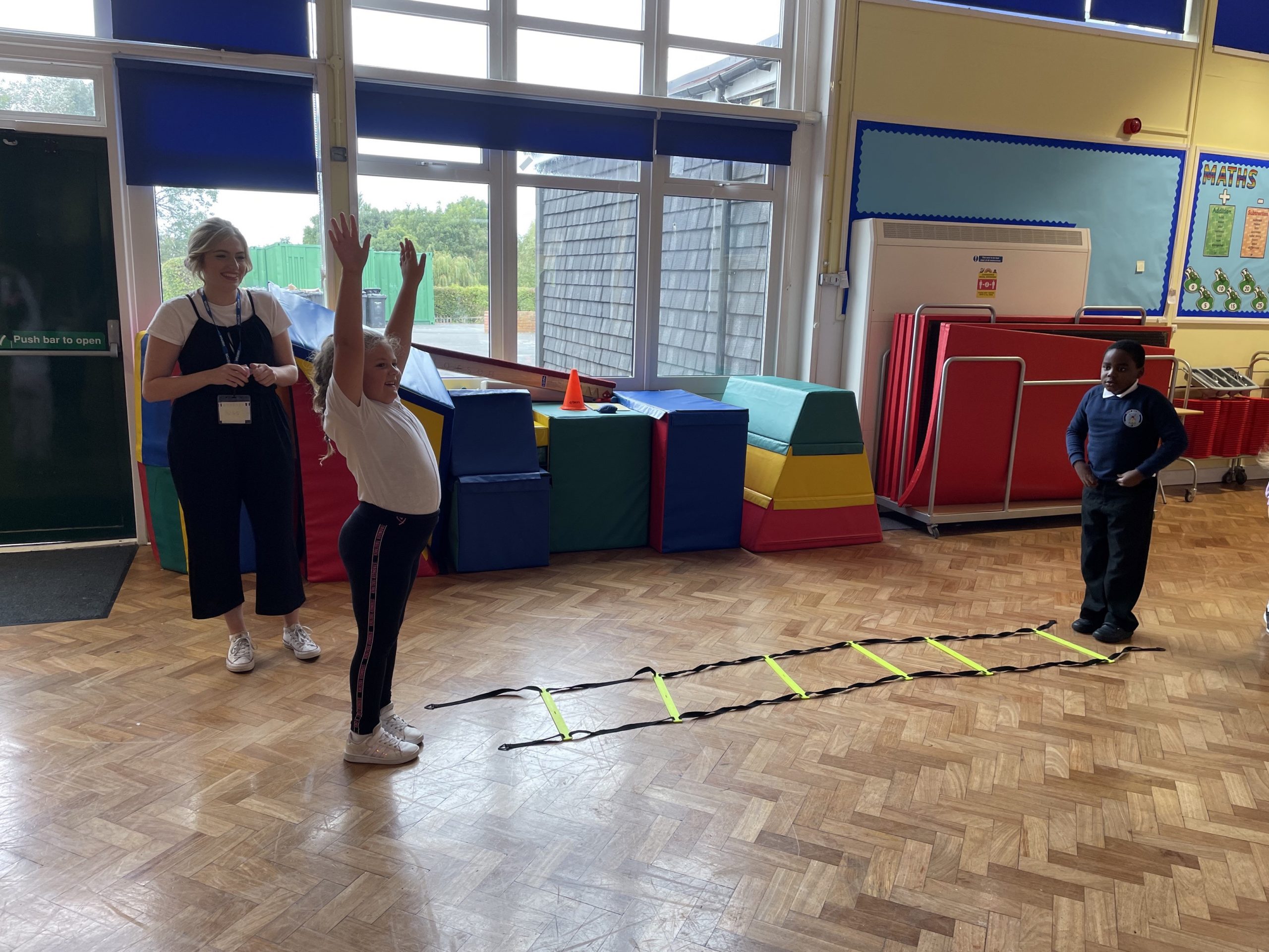 Year 2 enjoying their PT session