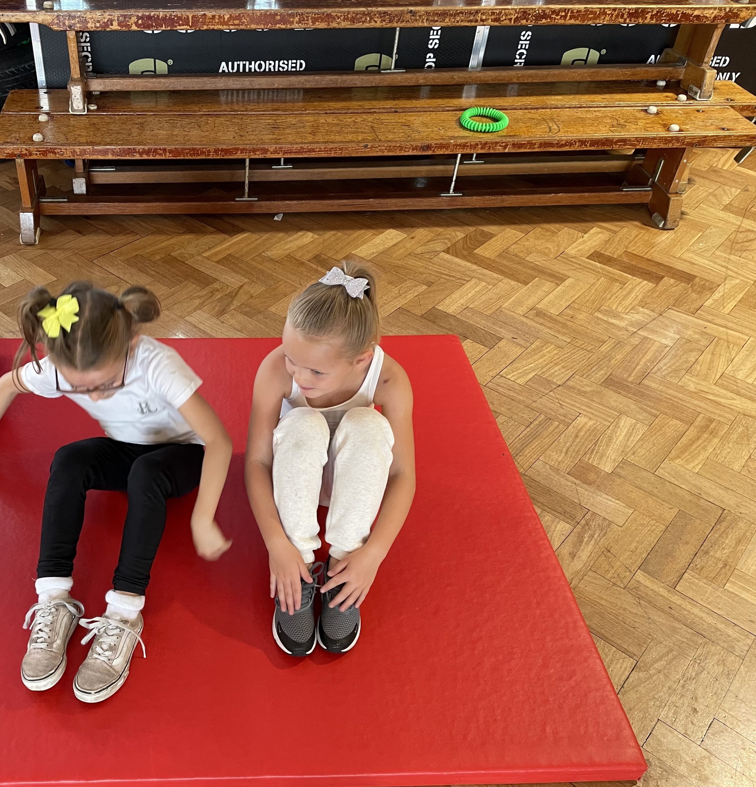 Year 2 enjoying their PT session