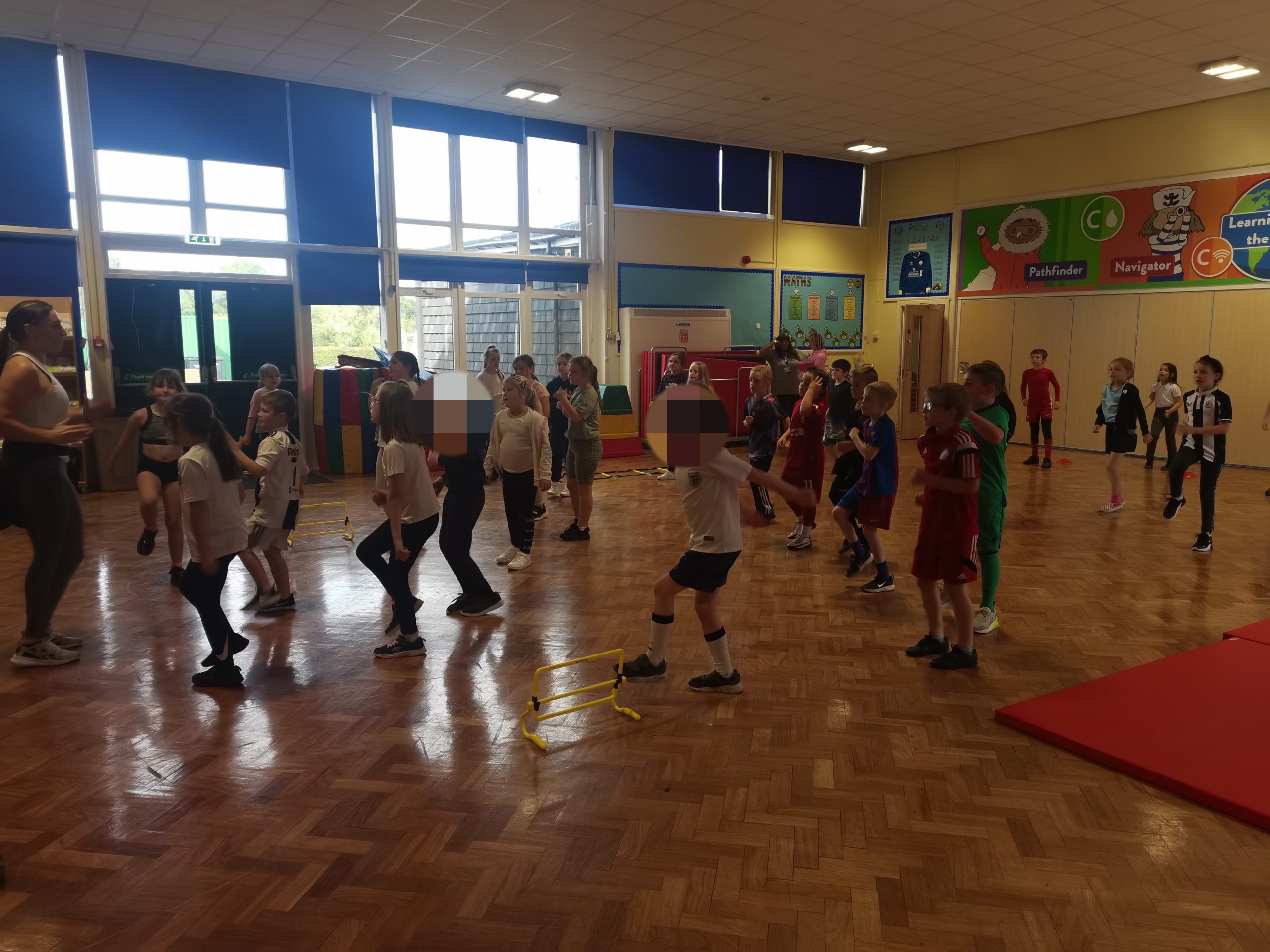 Year 4 enjoying their PT session