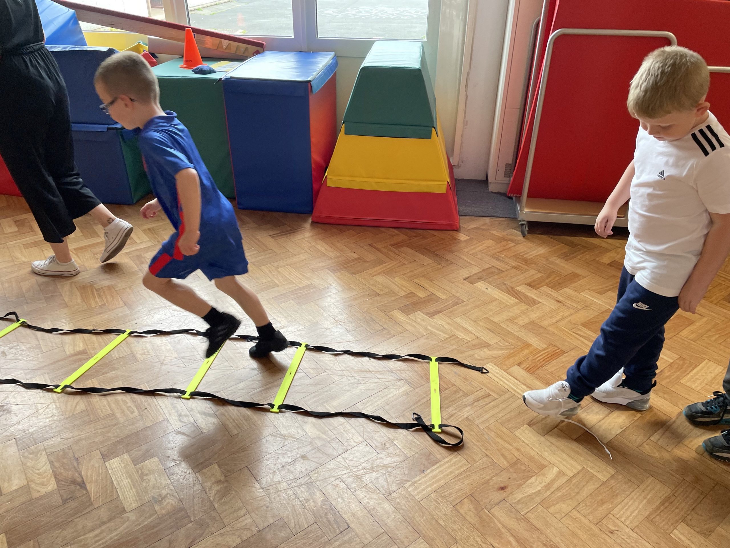 Year 2 enjoying their PT session