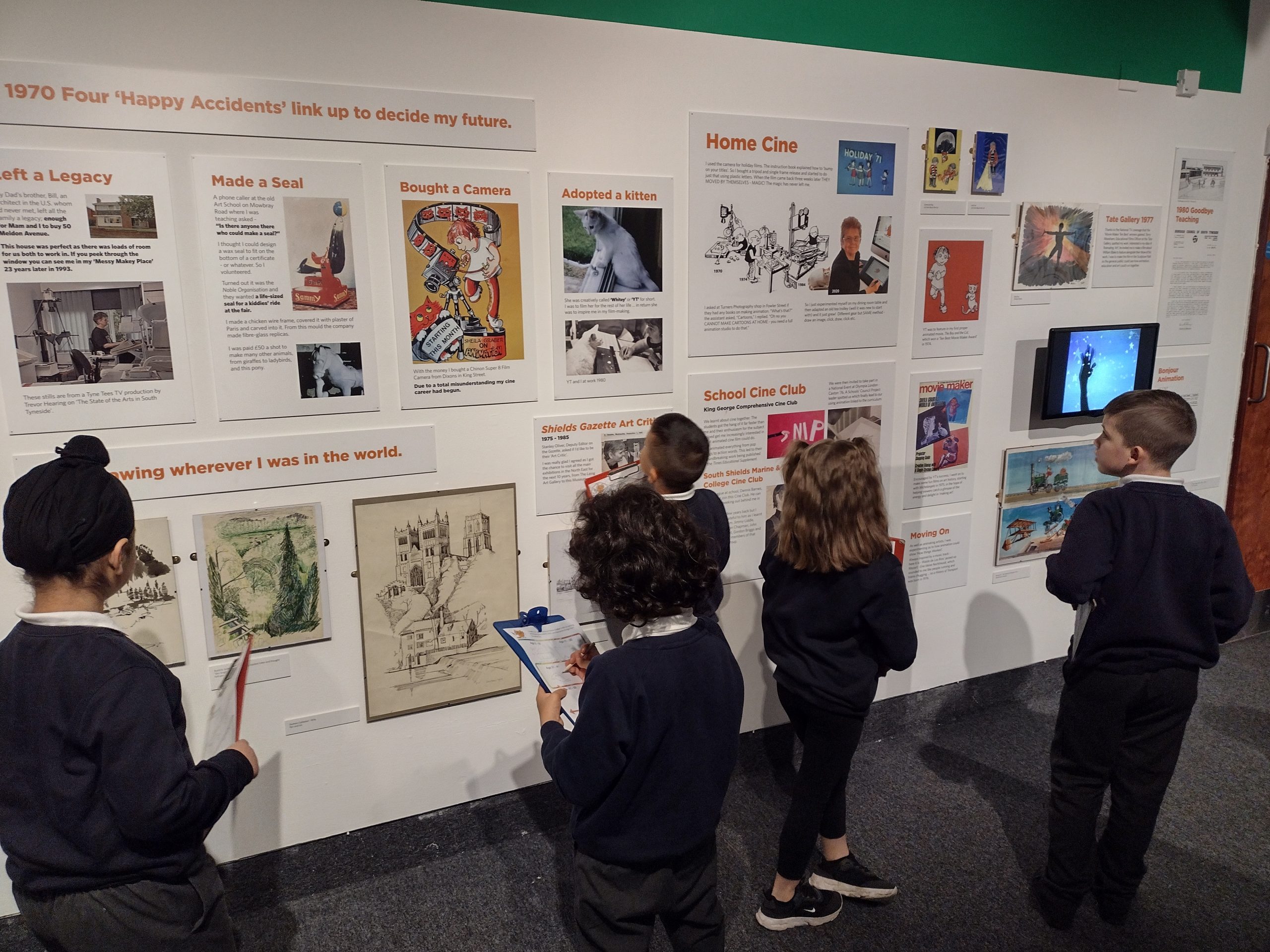 Children in the Sheila Graber exhibition
