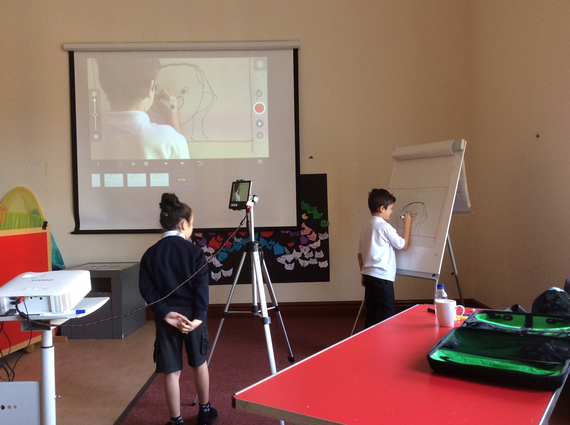 Children learning how to animate from Sheila
