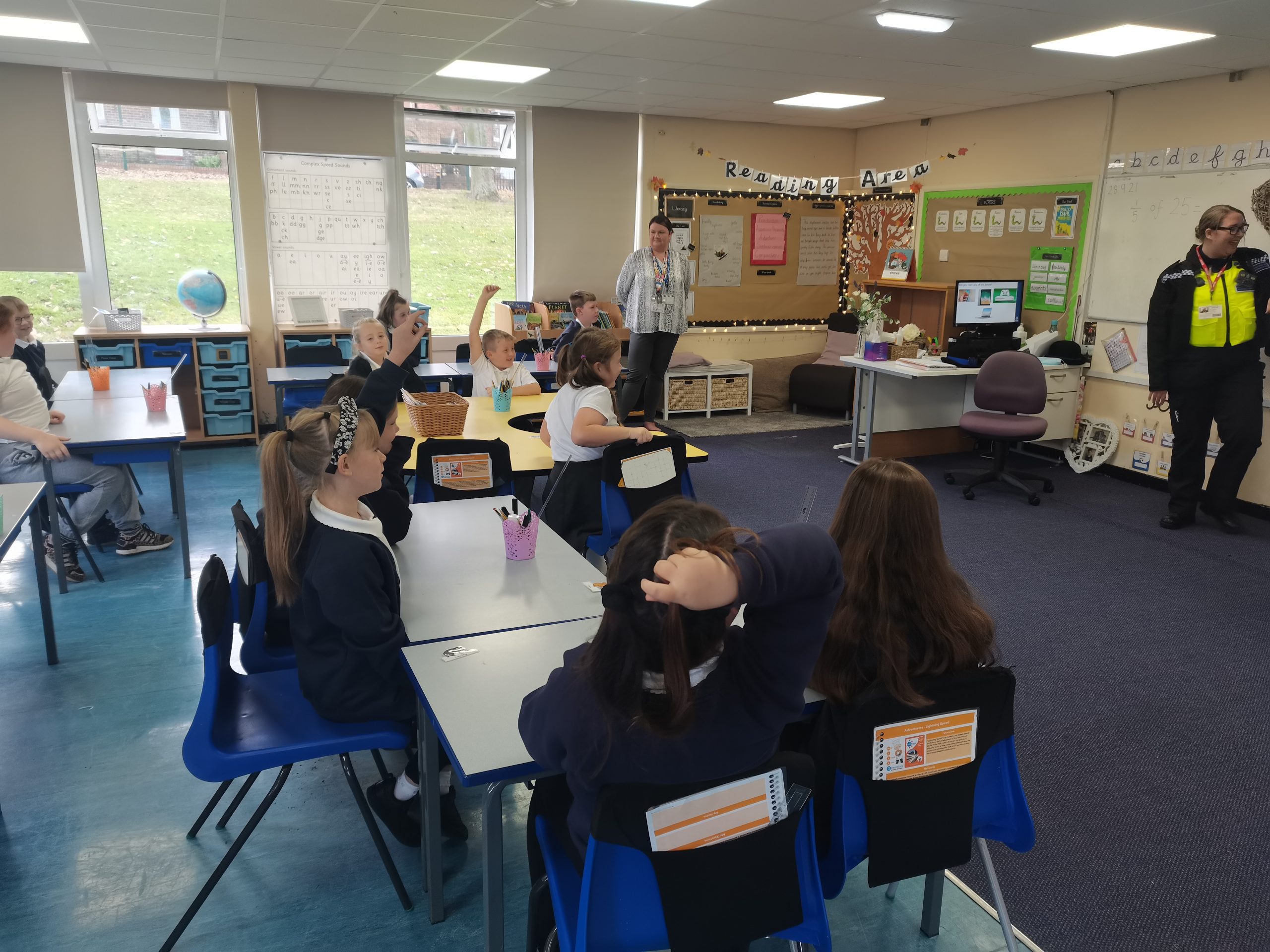 Class 10's visit from the police