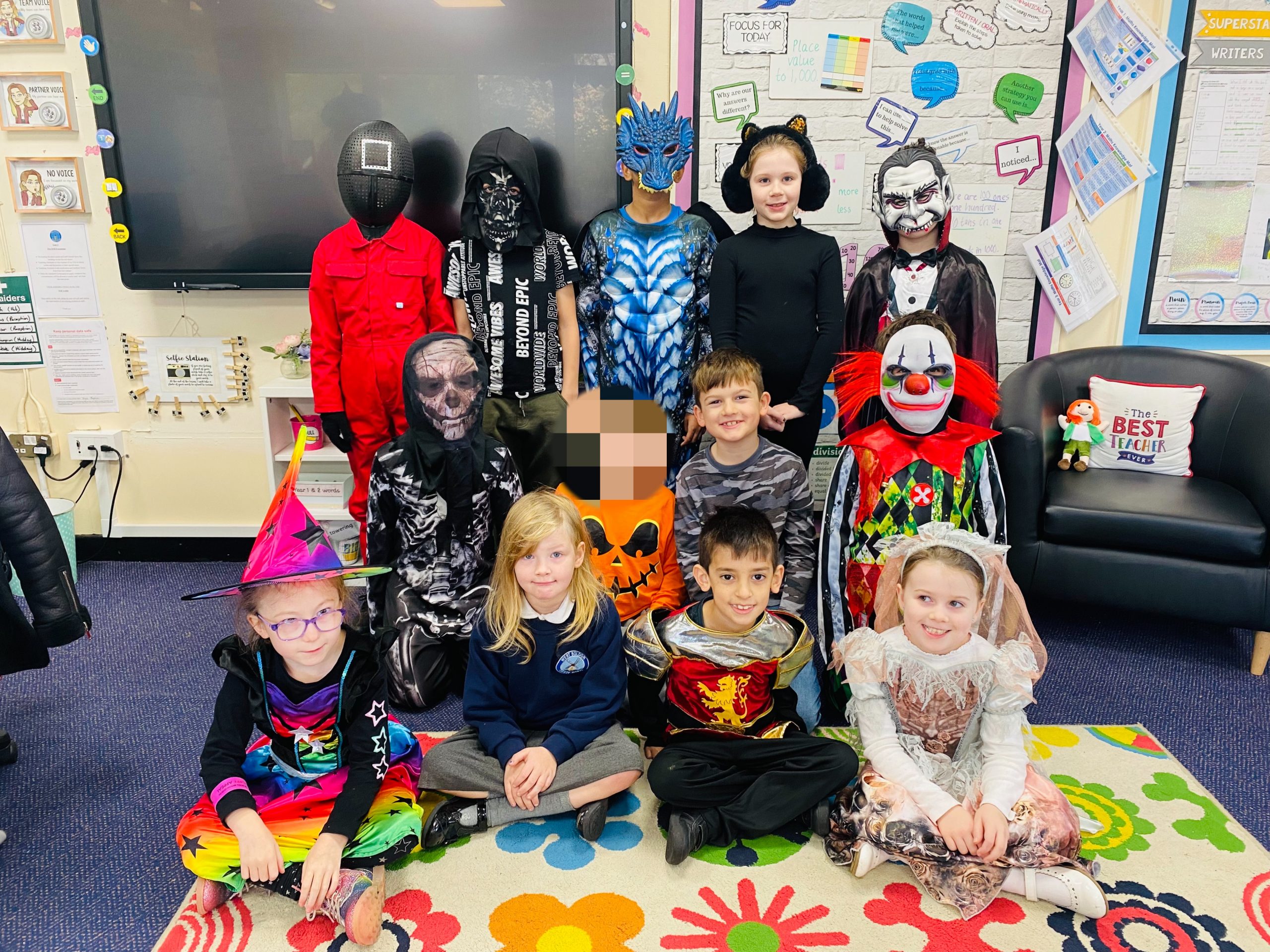 Year 3 in their spooky costumes