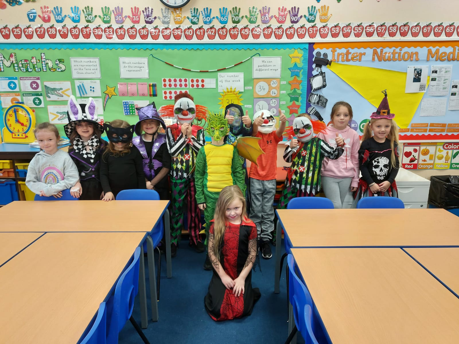 Year 3 in their spooky costumes