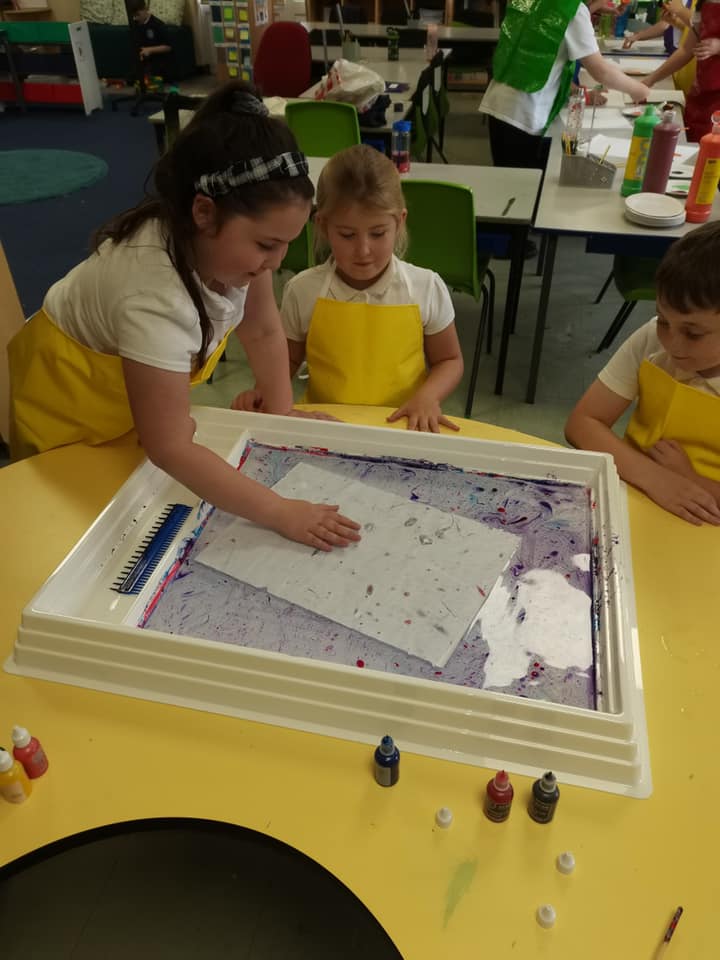 Year 4 marbling