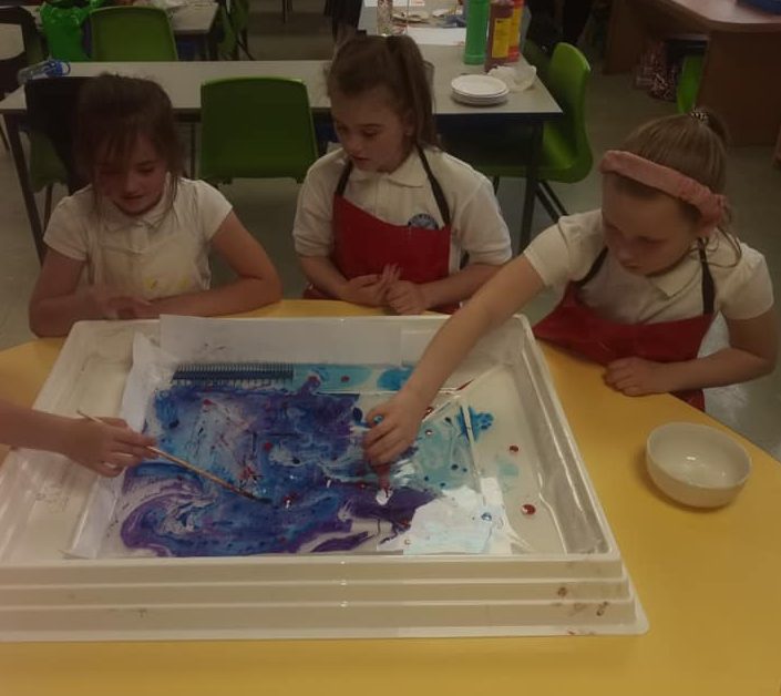 Year 4 marbling